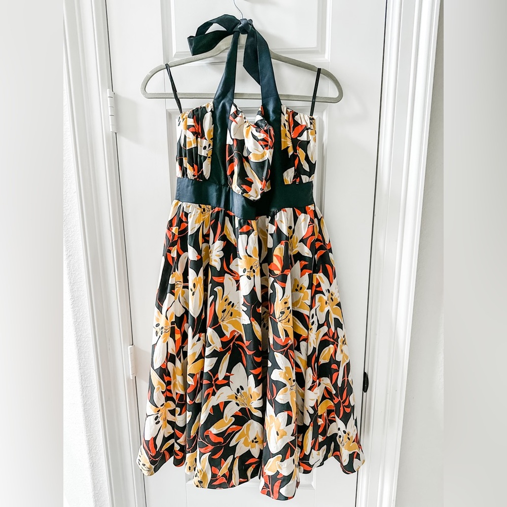 Anthropologie halter dress